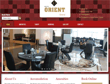 Tablet Screenshot of hotelorientgrand.com